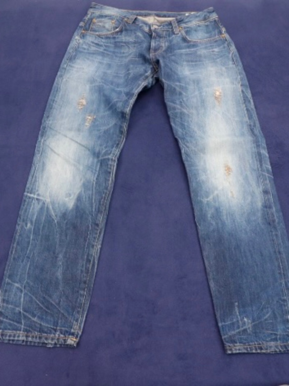 G-Star RAW 3301 Men's Straight Leg Distressed Denim Jeans
